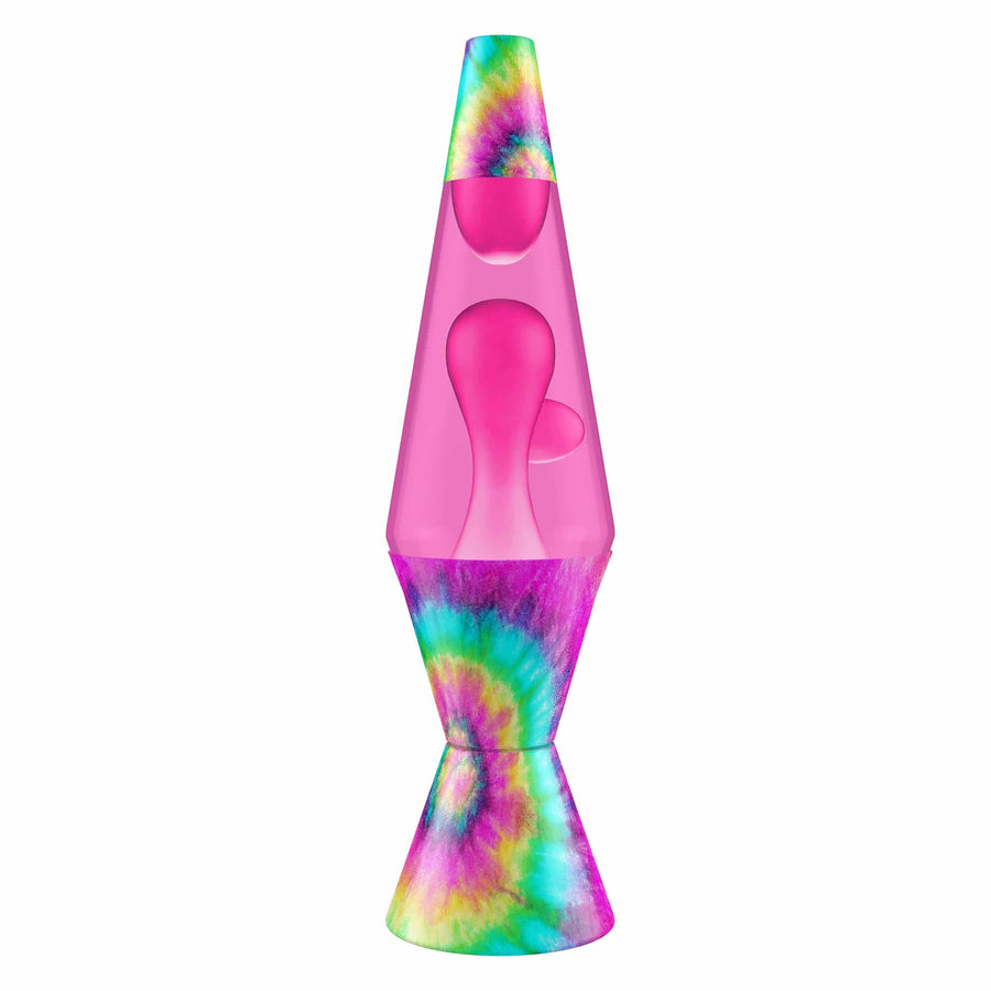 14.5″ LAMP – TIE DYE PINK SPIRAL I5